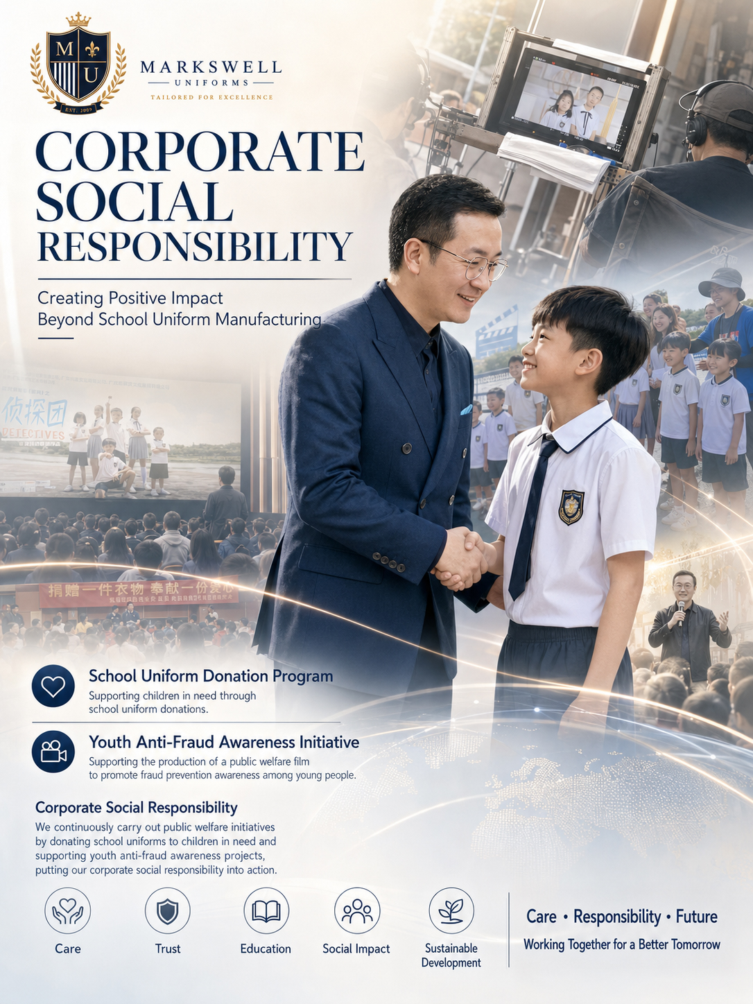 MARKSWELL public welfare and campus responsibility visual board
